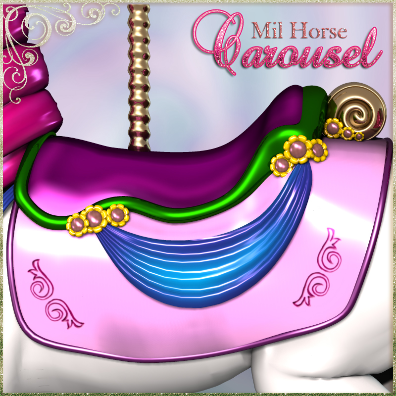Carousel Mil Horse by N/A
