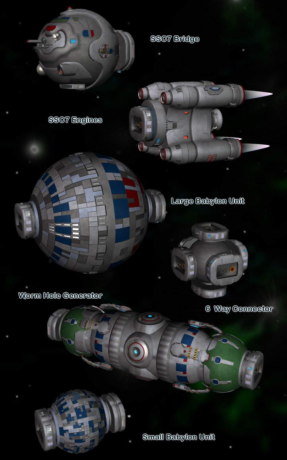 Space Ship Constructor Set 7 by N/A