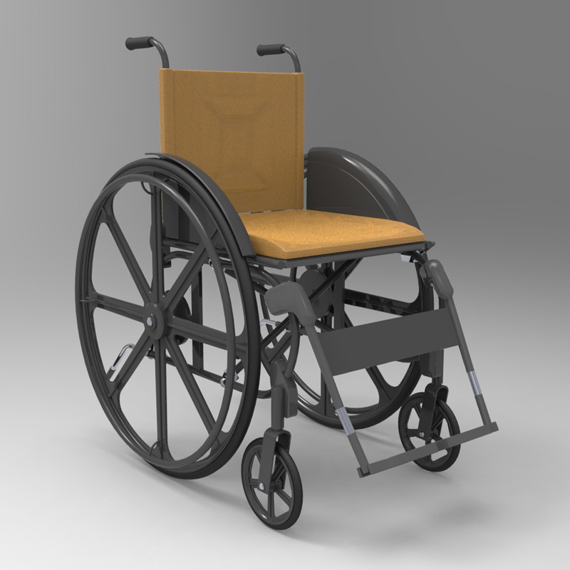 Wheelchair (for Poser and Vue) by N/A