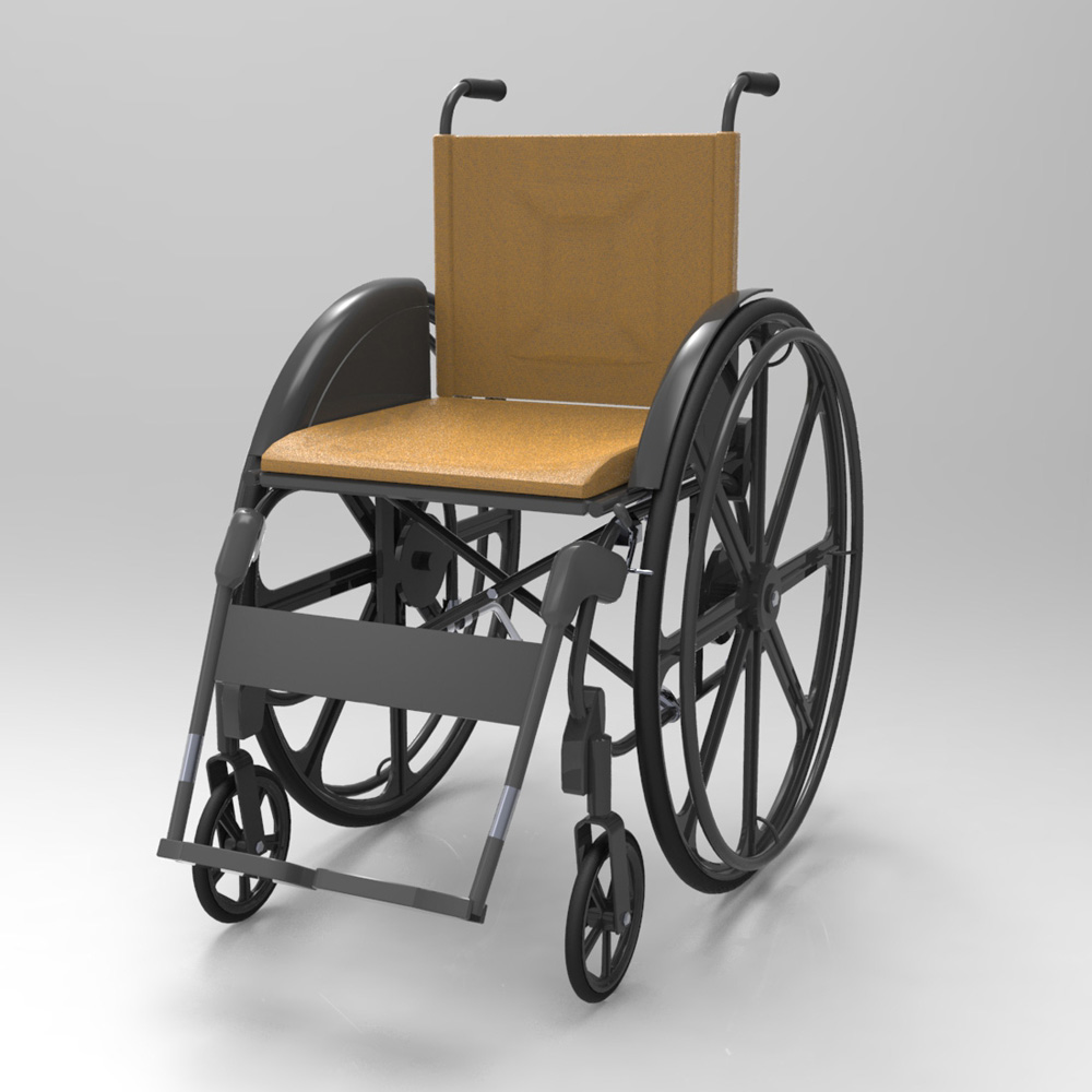 Wheelchair (for Poser and Vue) by N/A