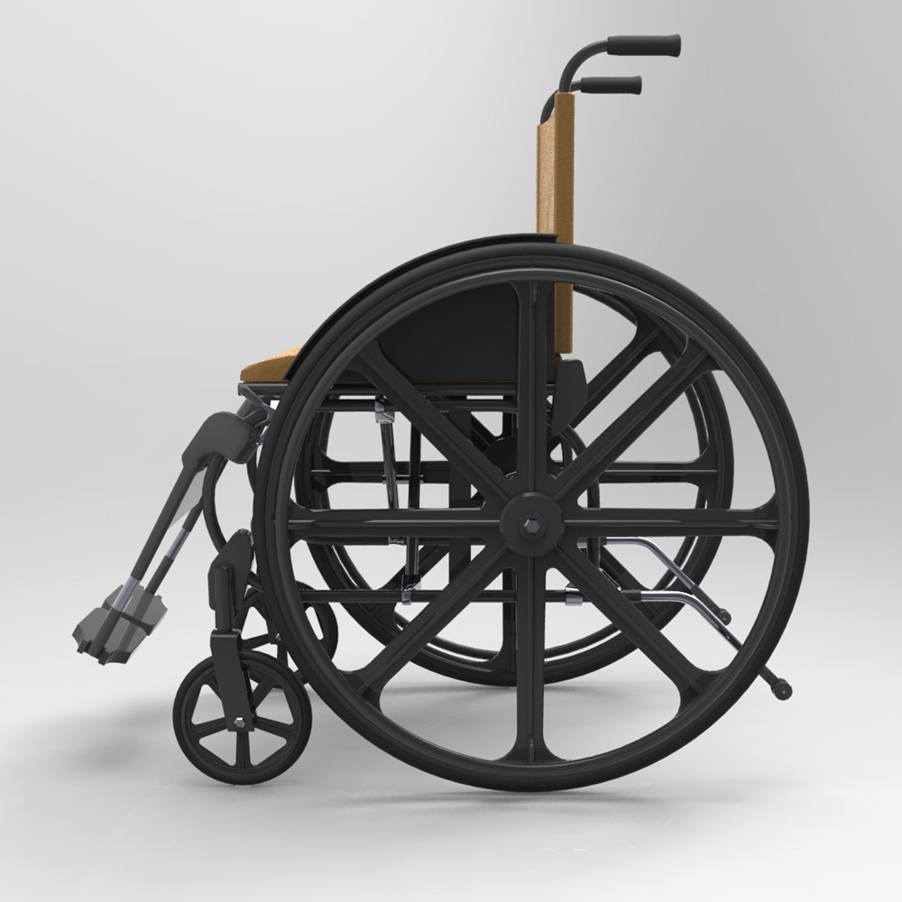 Wheelchair (for Poser and Vue) by N/A