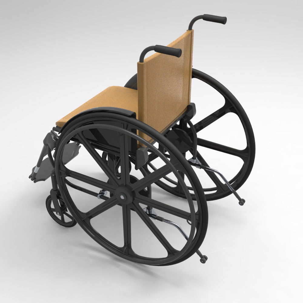 Wheelchair (for Poser and Vue) by N/A