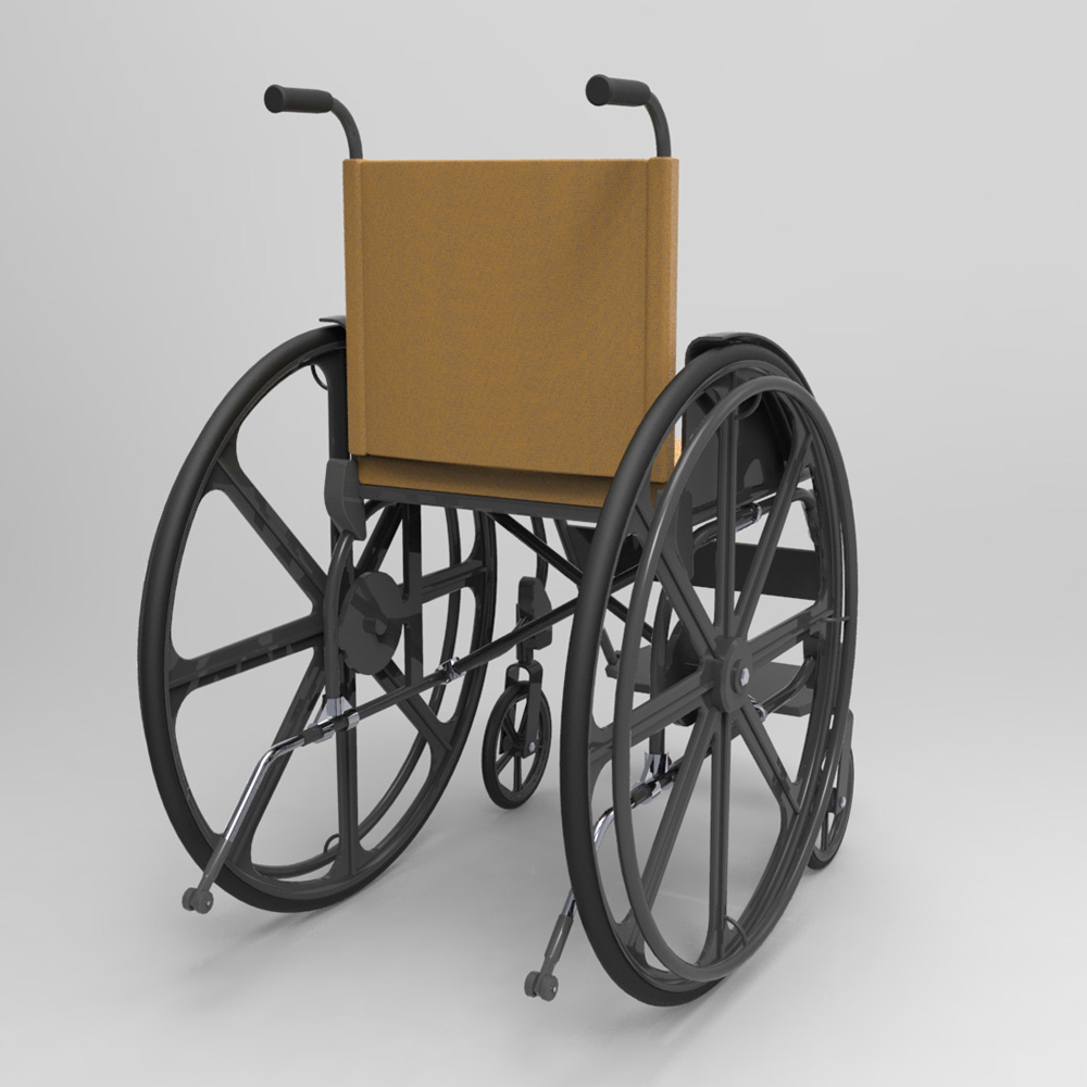 Wheelchair (for Poser and Vue) by N/A