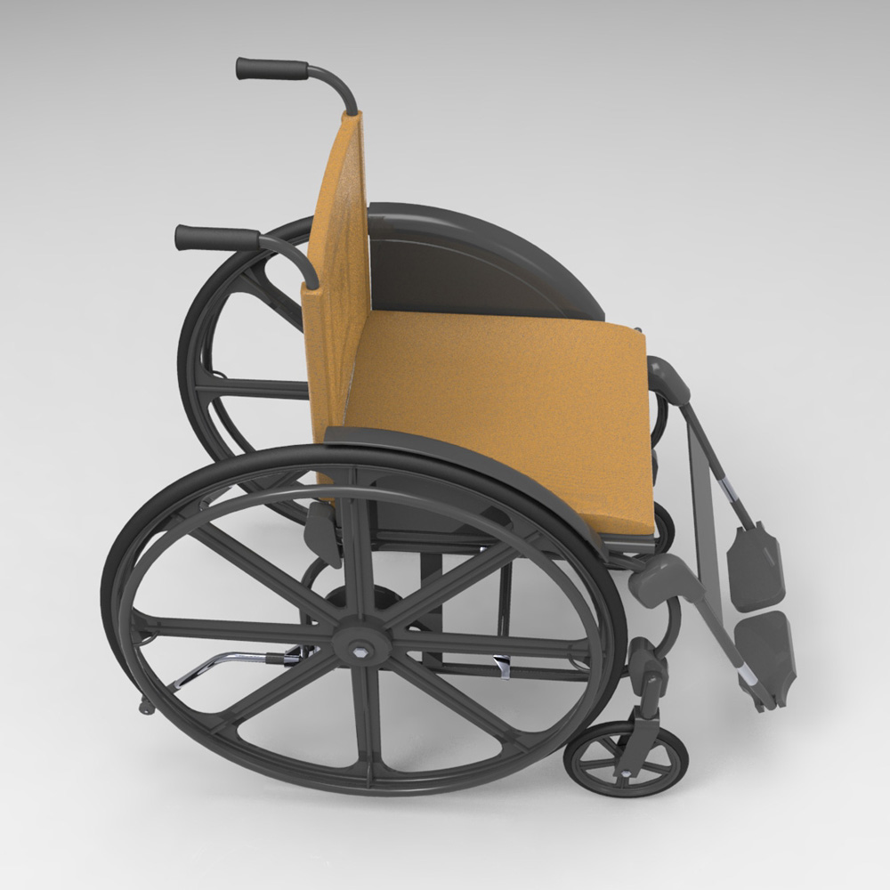 Wheelchair (for Poser and Vue) by N/A