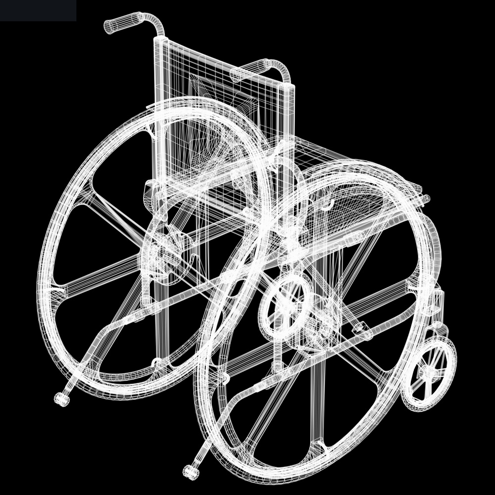 Wheelchair (for Poser and Vue) by N/A