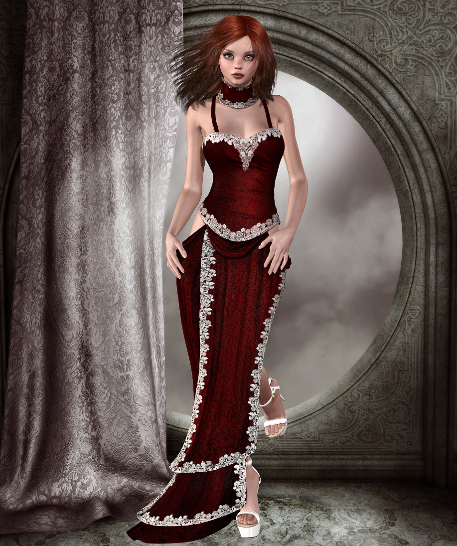 Lady In Red Dress for V4, A4, G4, S4 & Elite by N/A