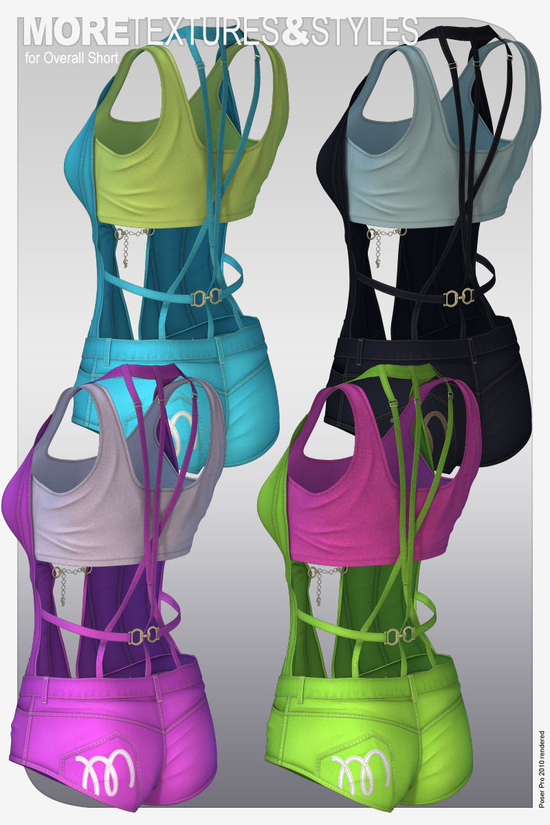 MORE Textures & Styles for Overall Short by N/A