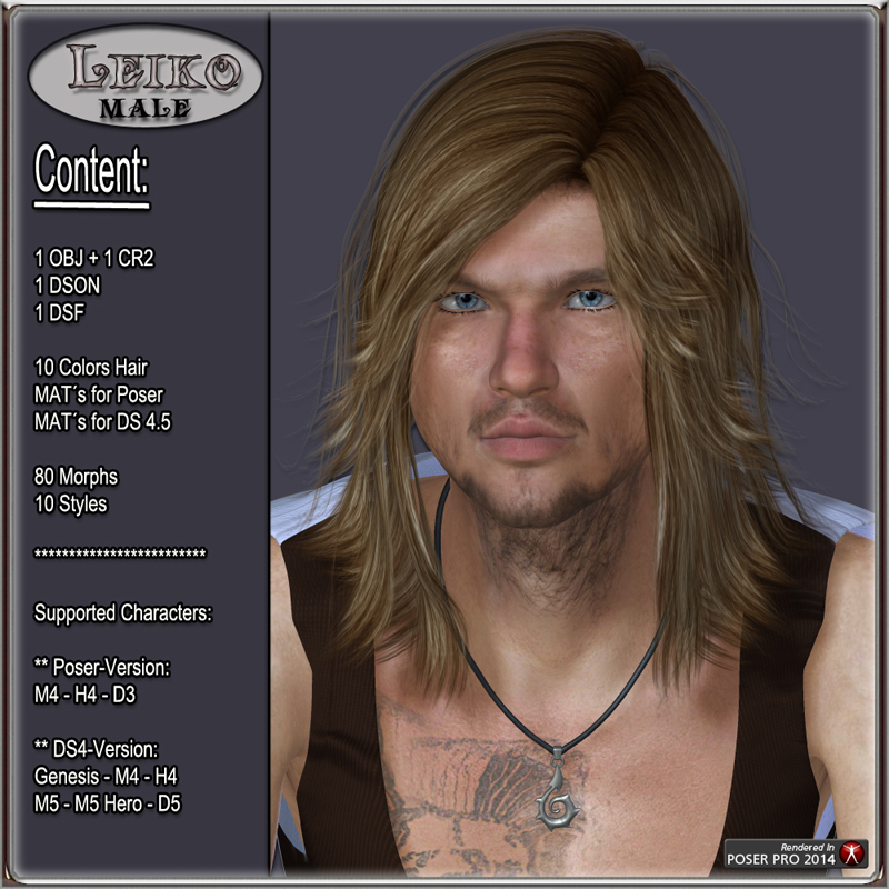 Leiko  Hair for M4 and G1 by N/A