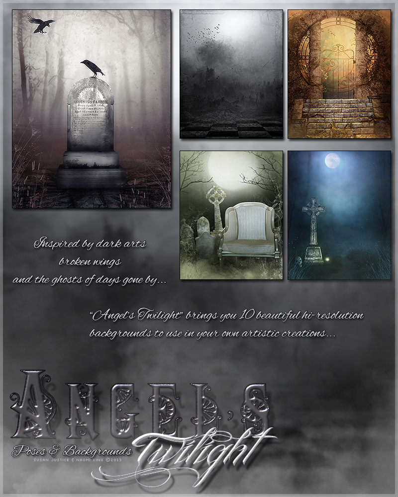 Angel's Twilight Backgrounds & Poses by N/A