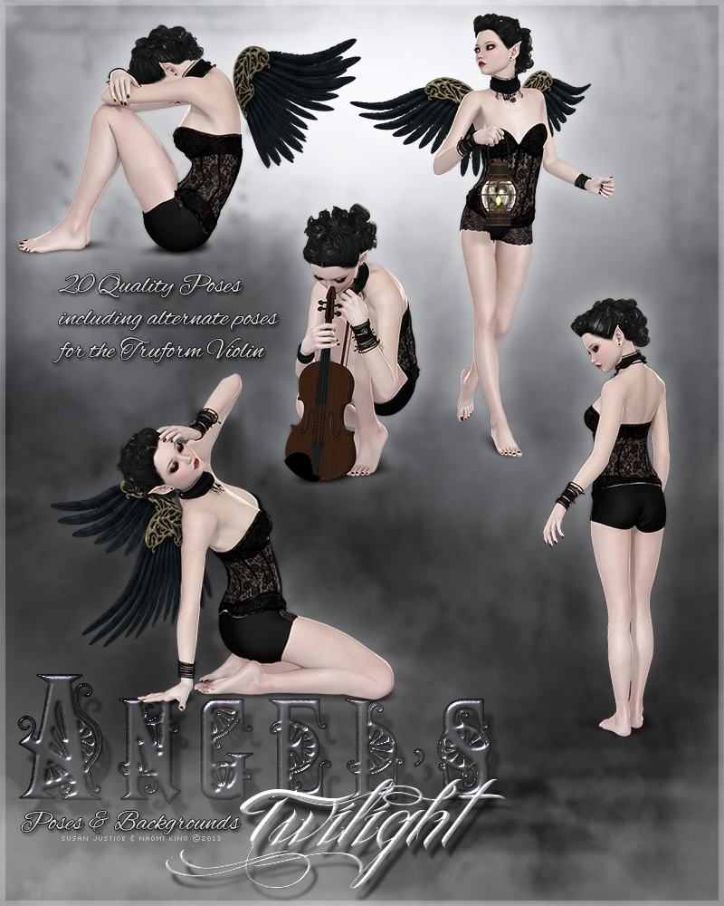 Angel's Twilight Backgrounds & Poses by N/A