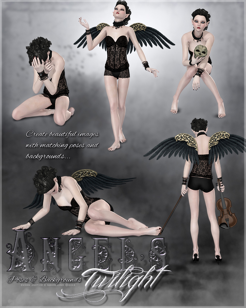 Angel's Twilight Backgrounds & Poses by N/A