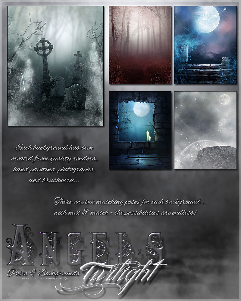 Angel's Twilight Backgrounds & Poses by N/A