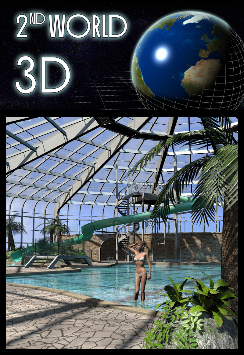 Tropical indoor public pool by N/A