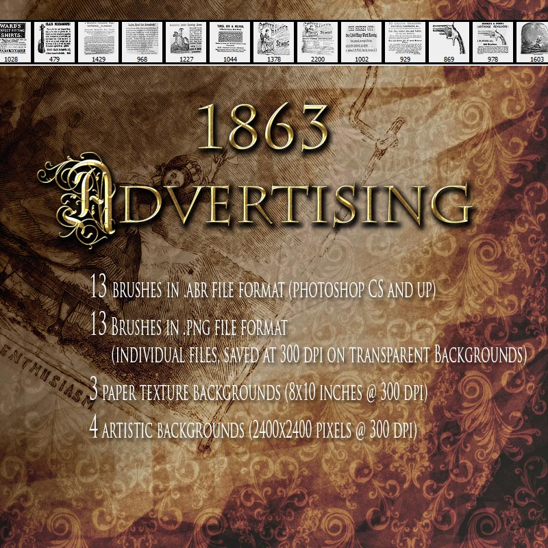 1863 Advertising by N/A