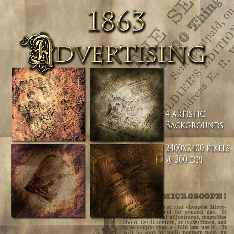 1863 Advertising by N/A