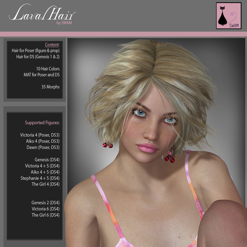 Laval Hair for V4 and G1 by N/A