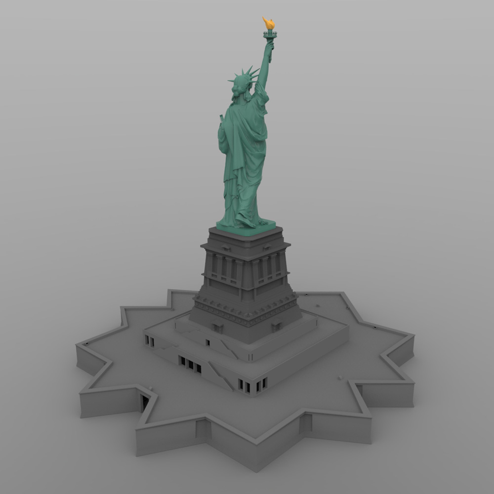 Statue of Liberty (for Wavefront OBJ and Vue) by N/A
