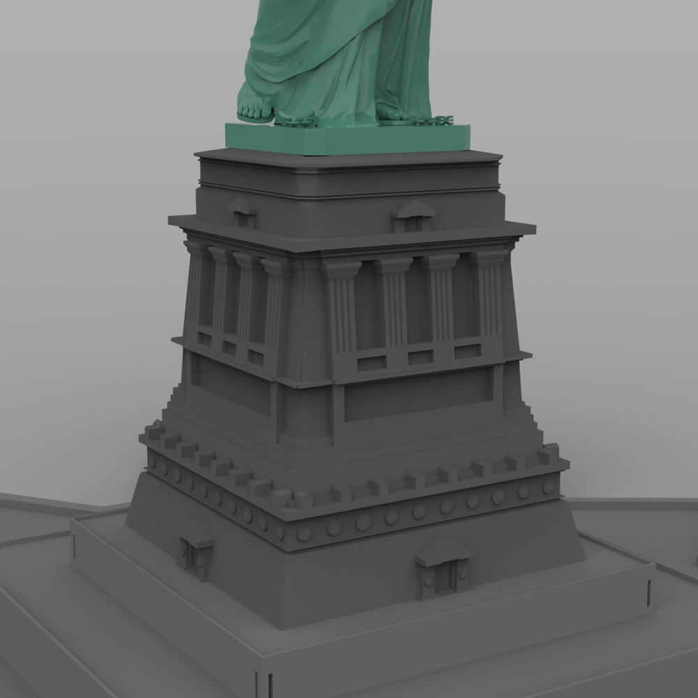 Statue of Liberty (for Wavefront OBJ and Vue) by N/A