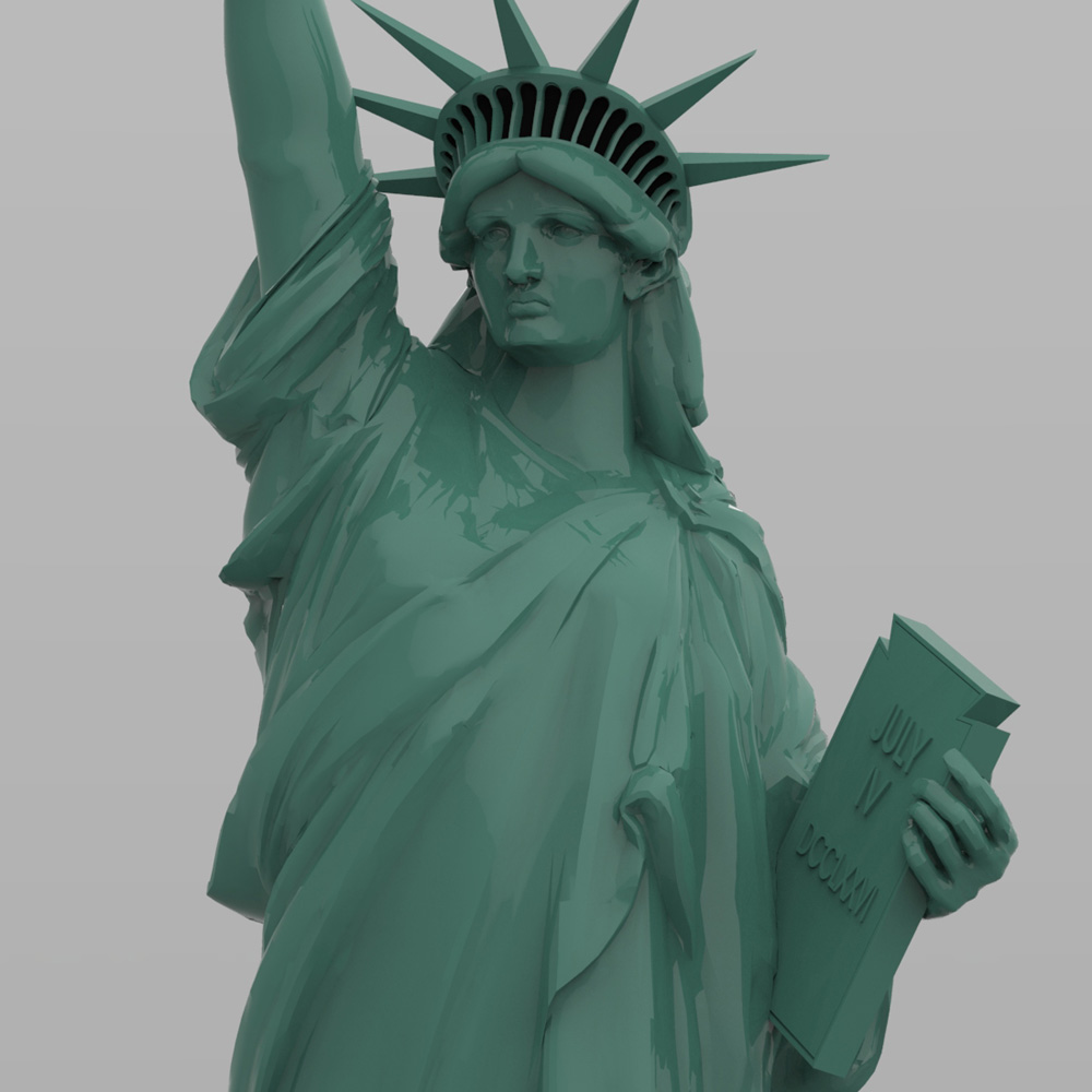 Statue of Liberty (for Wavefront OBJ and Vue) by N/A