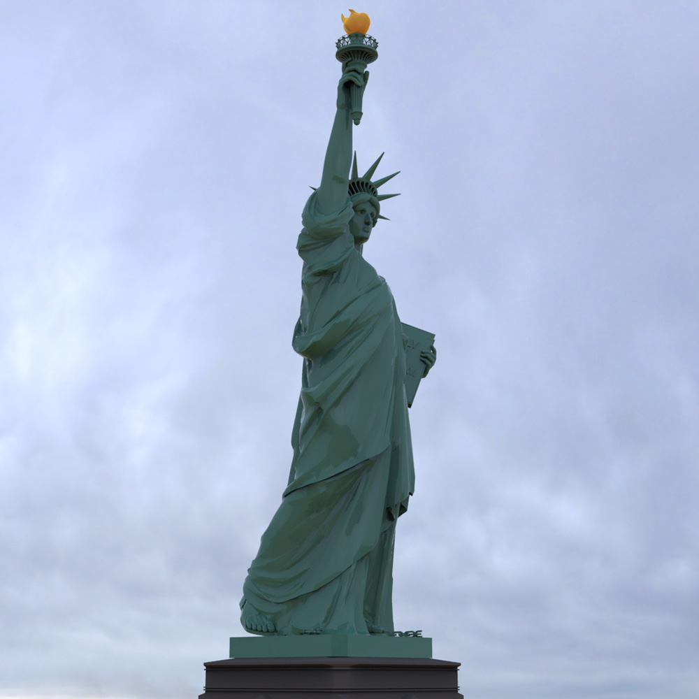 Statue of Liberty (for Wavefront OBJ and Vue) by N/A