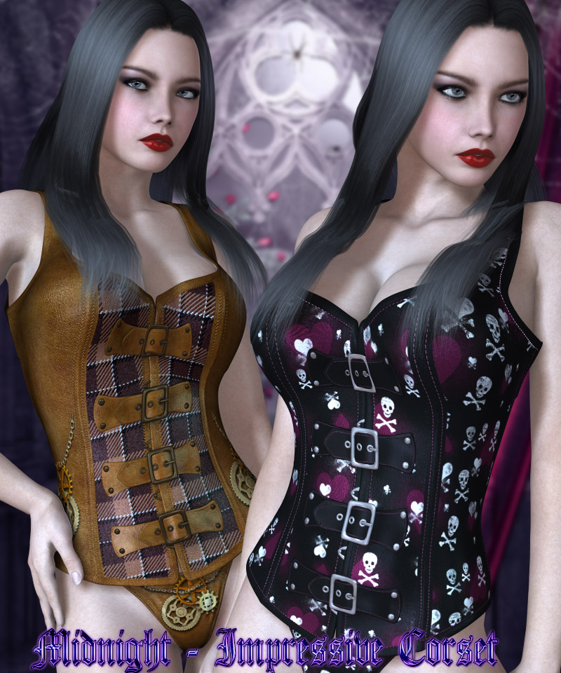 Midnight - Impressive Corset by N/A