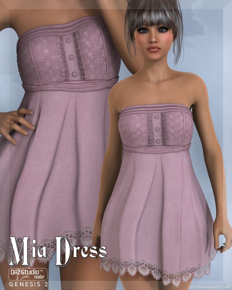 Mia Dress for Genesis 2 Female by N/A