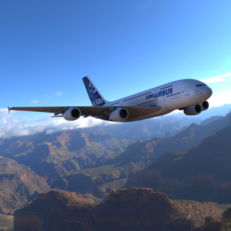 Airbus A380 for Wavefront OBJ and Vue by N/A