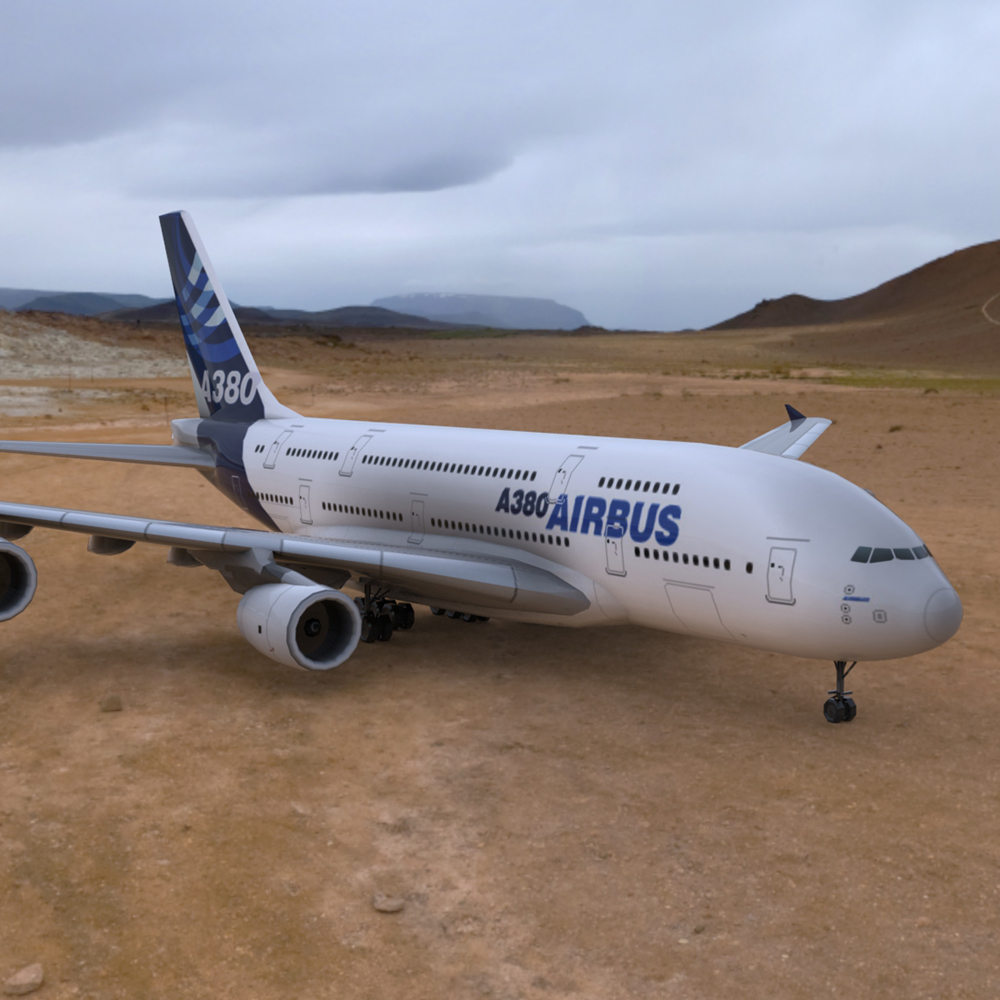 Airbus A380 for Wavefront OBJ and Vue by N/A
