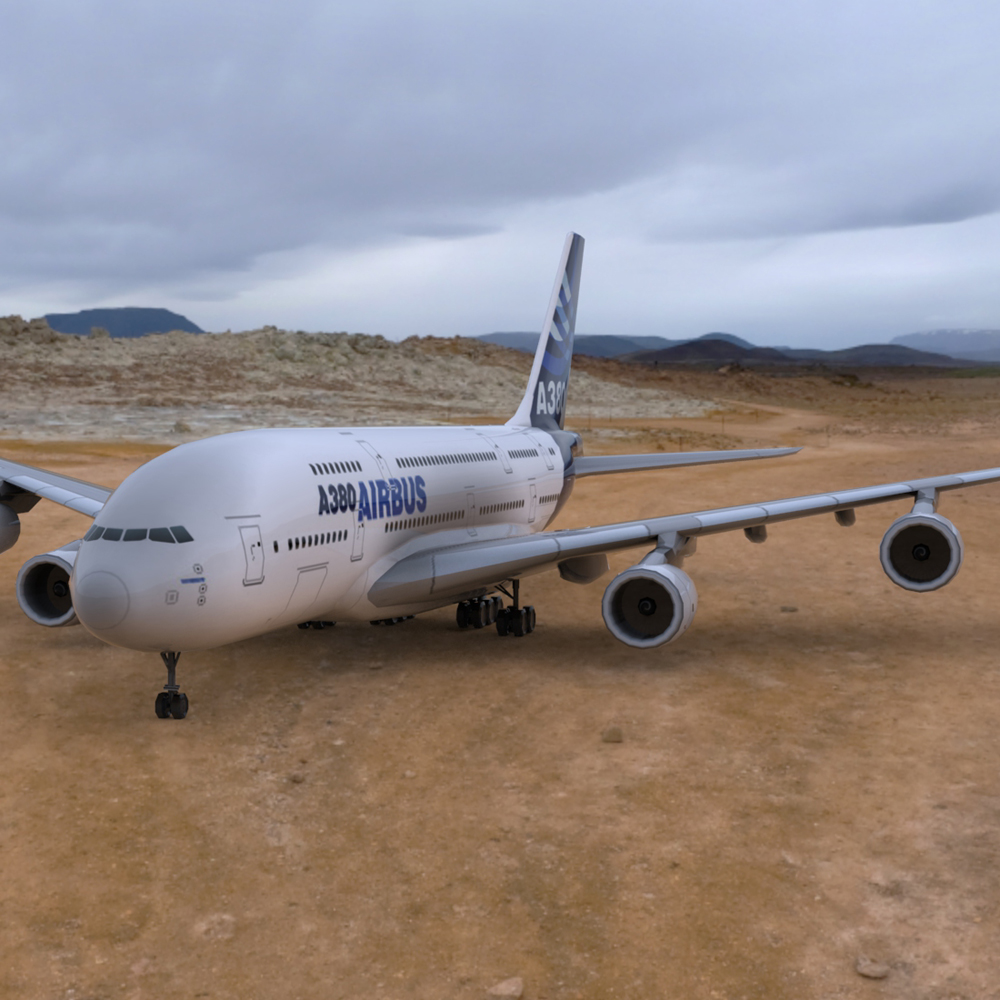 Airbus A380 for Wavefront OBJ and Vue by N/A