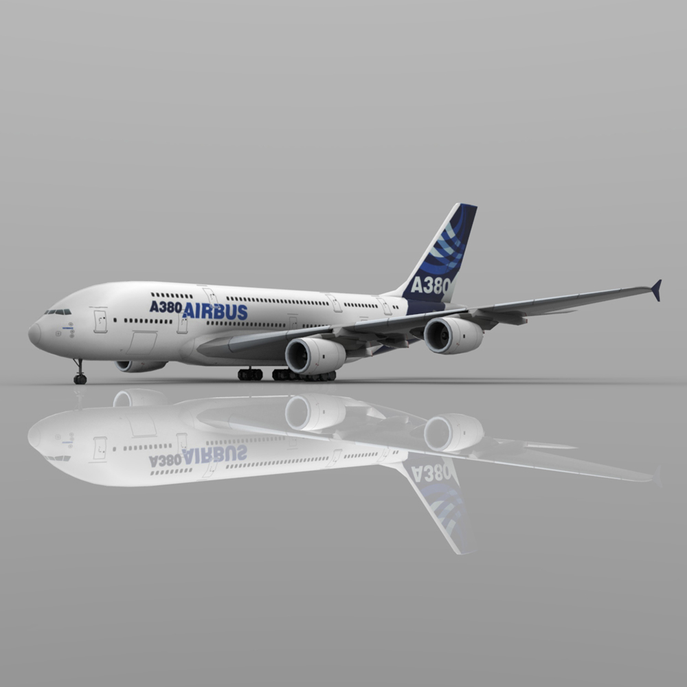 Airbus A380 for Wavefront OBJ and Vue by N/A