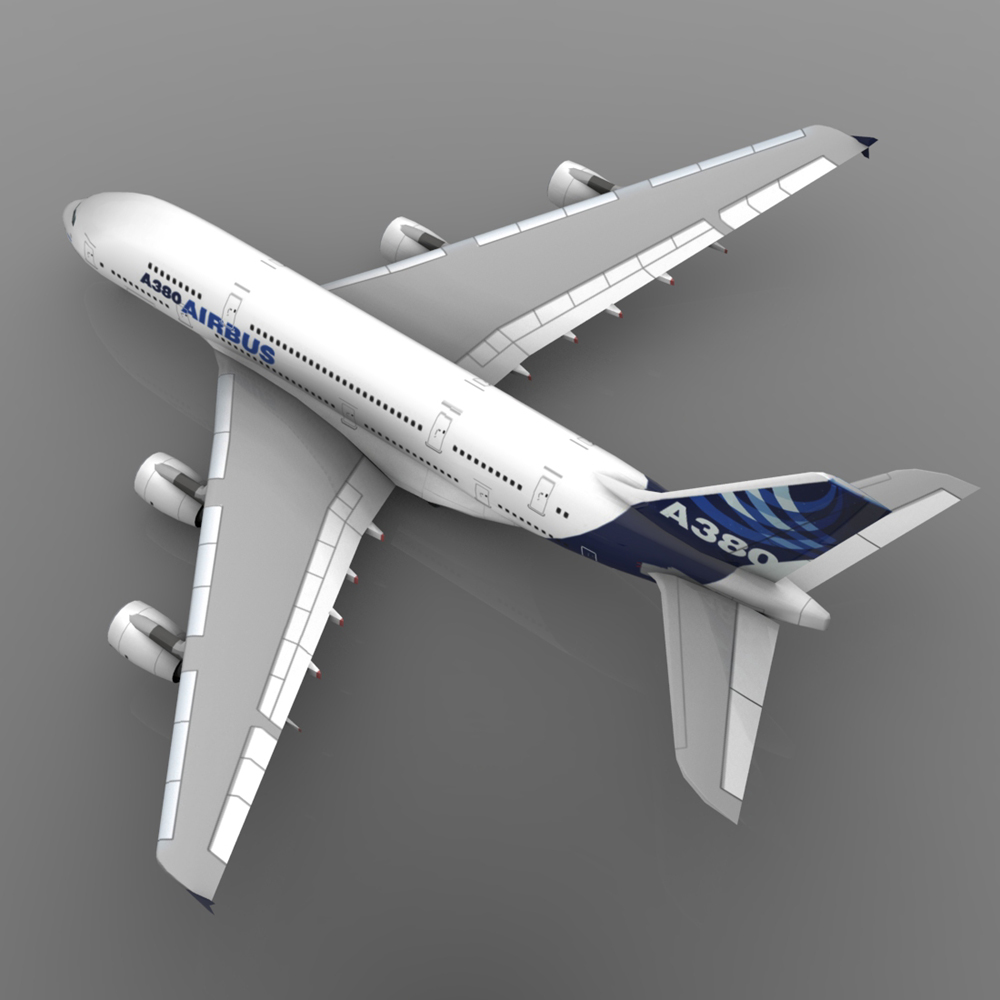 Airbus A380 for Wavefront OBJ and Vue by N/A
