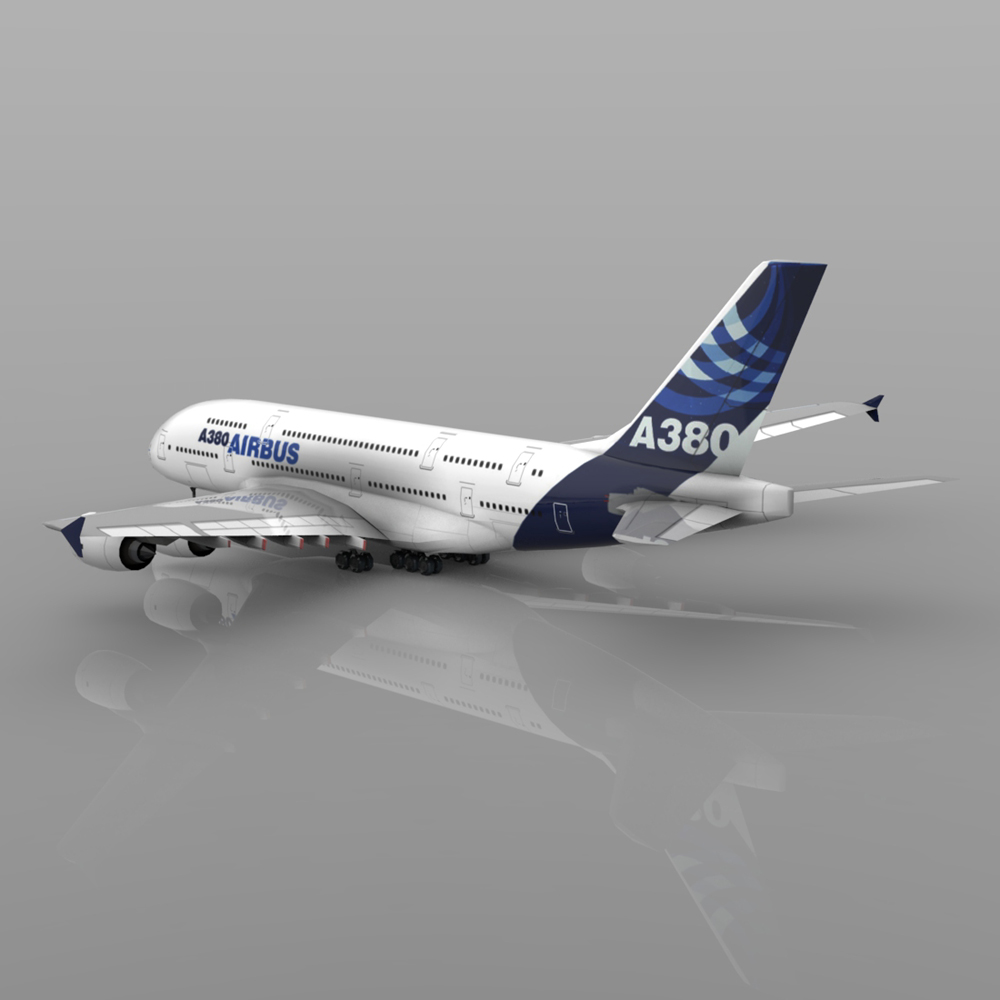 Airbus A380 for Wavefront OBJ and Vue by N/A