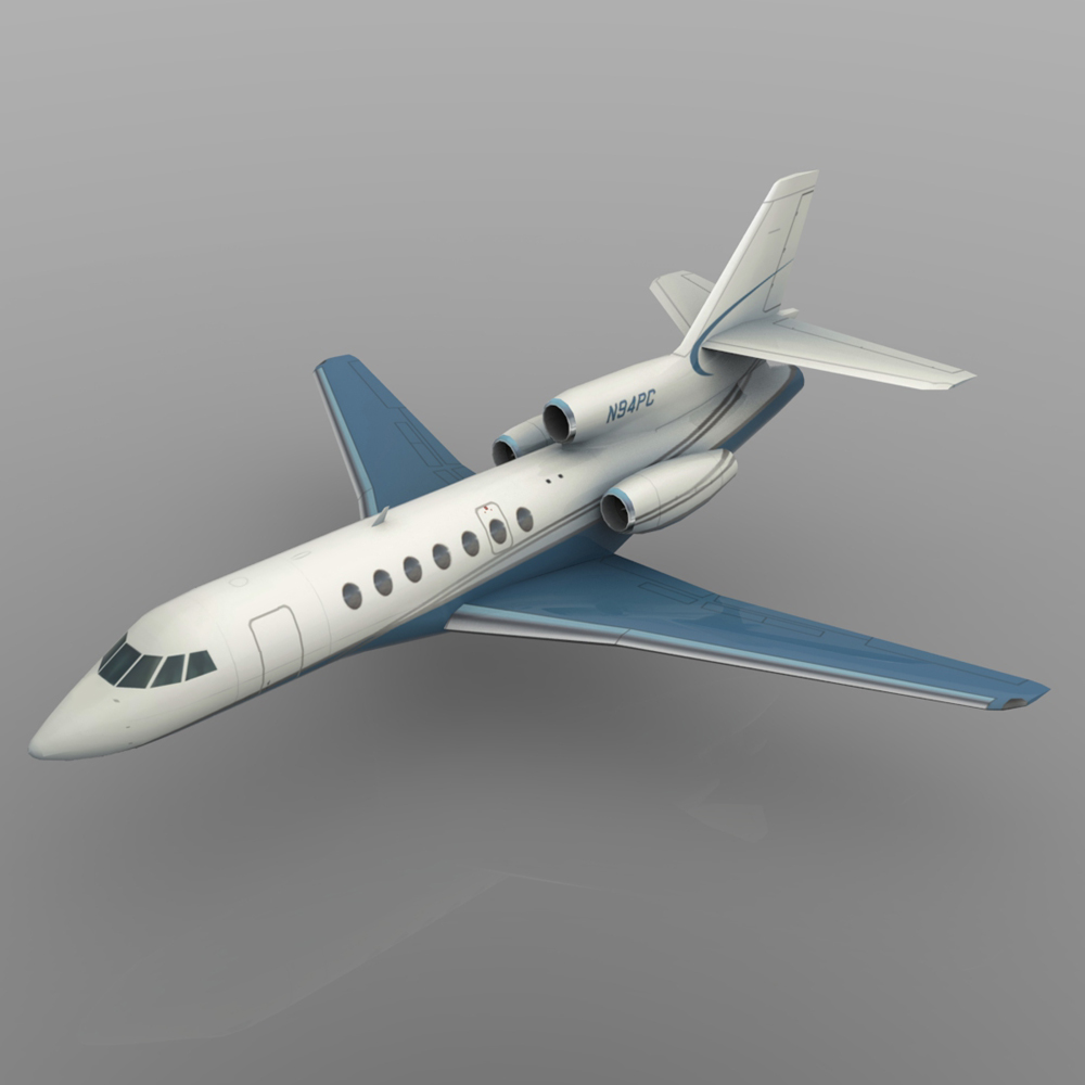 Dassault Falcon 50 (for Wavefront OBJ) by N/A