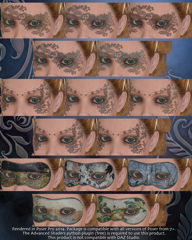 Surreal Accents Collection: Masks 3 by N/A