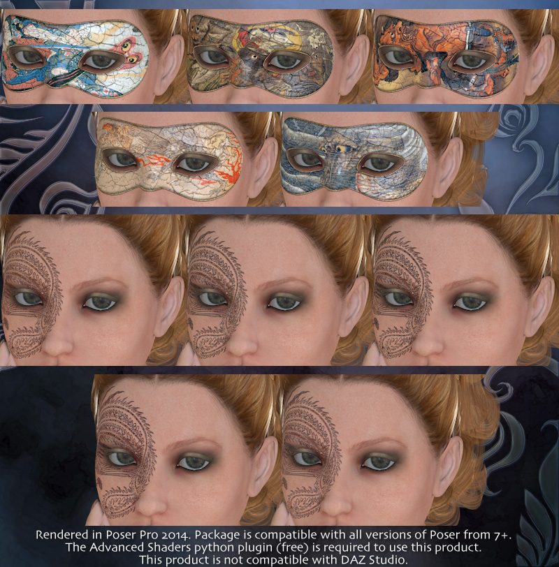 Surreal Accents Collection: Masks 3 by N/A
