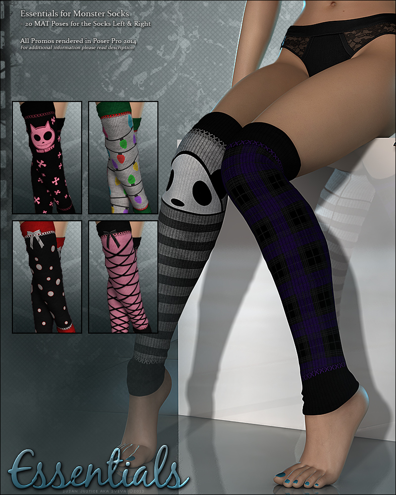 Essentials for Monster Socks by N/A