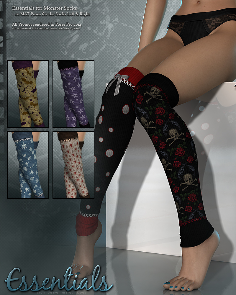 Essentials for Monster Socks by N/A