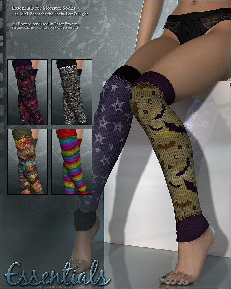 Essentials for Monster Socks by N/A