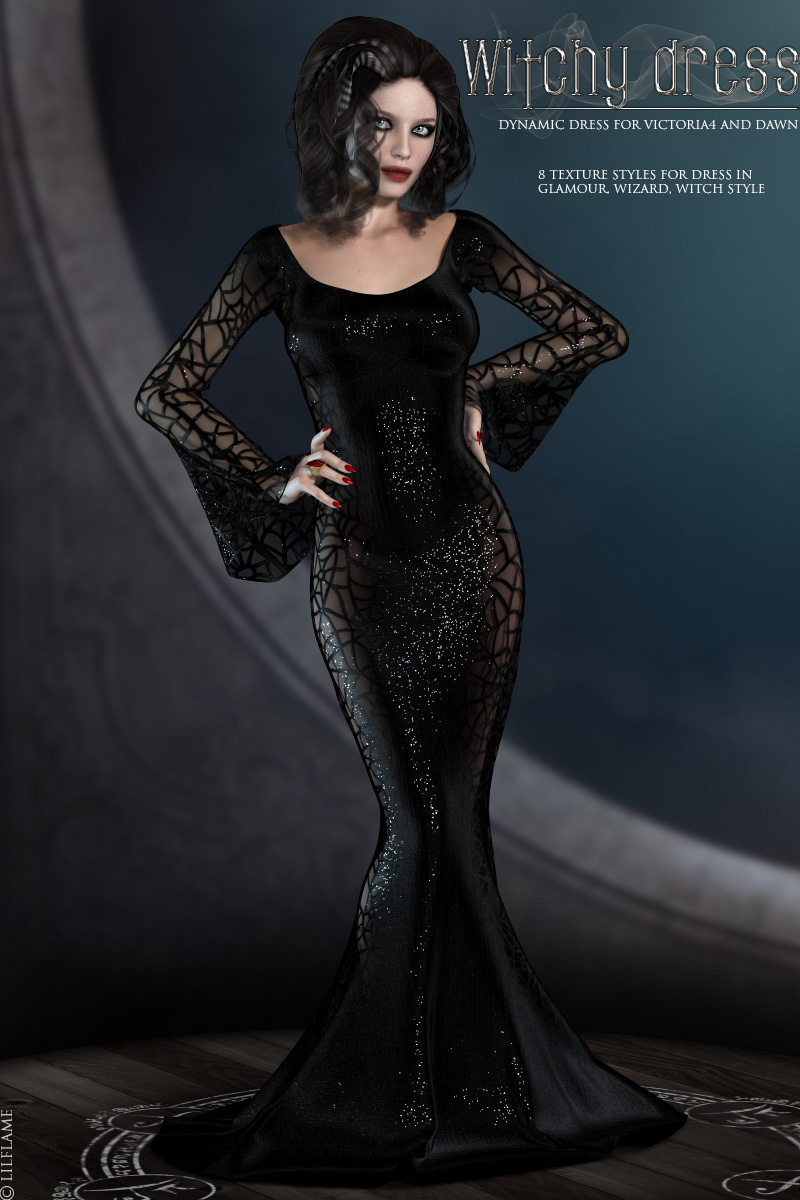 Dynamic Witchy Dress V4/Dawn by N/A