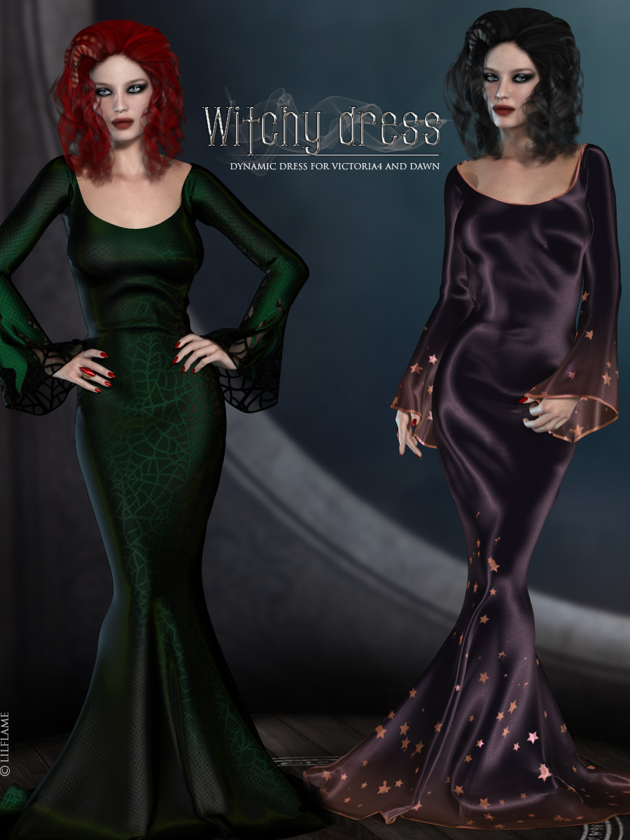 Dynamic Witchy Dress V4/Dawn by N/A