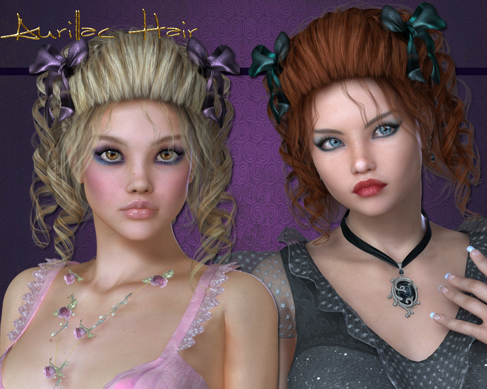 Aurillac Hair for V4 and G1, G2 by N/A