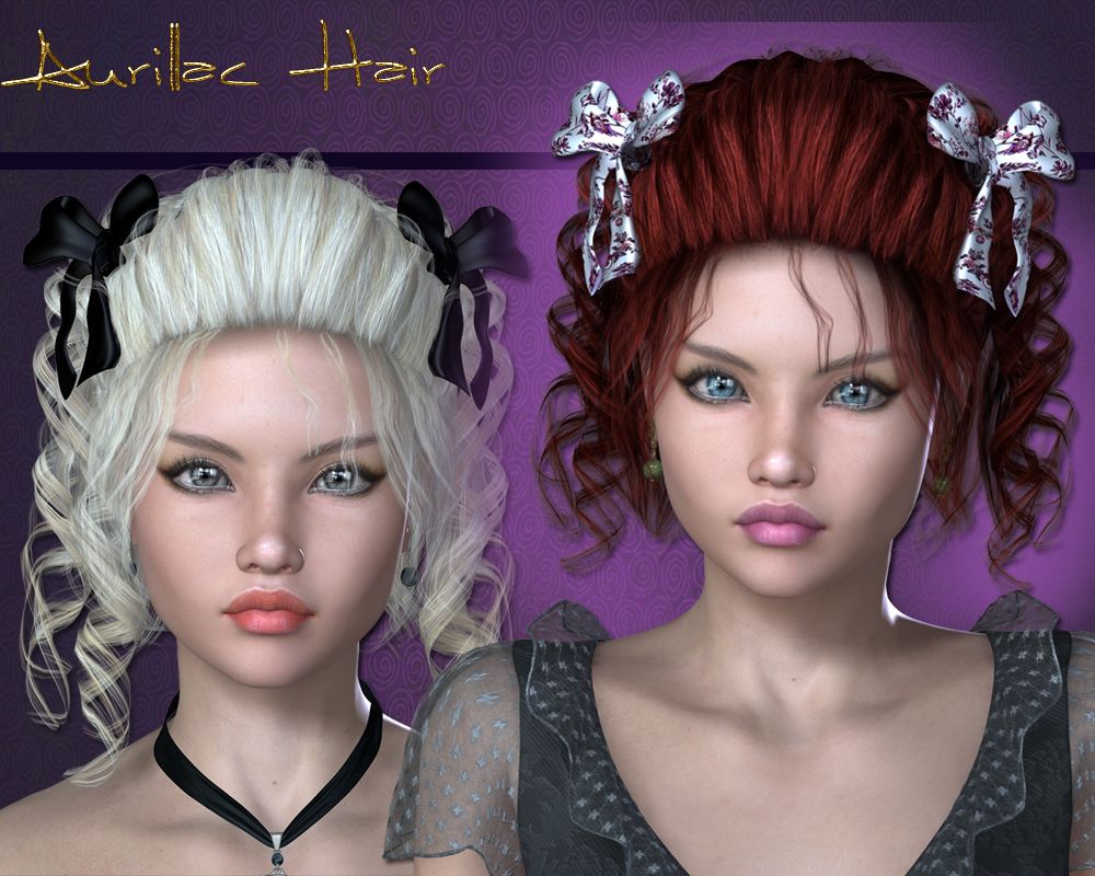 Aurillac Hair for V4 and G1, G2 by N/A