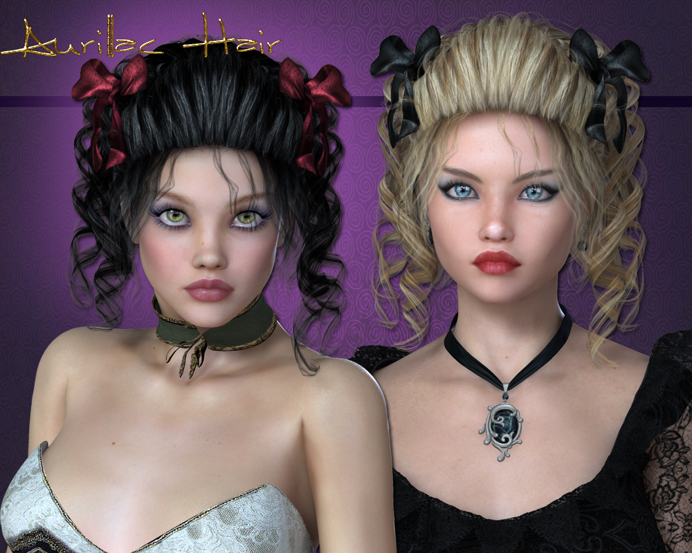 Aurillac Hair for V4 and G1, G2 by N/A