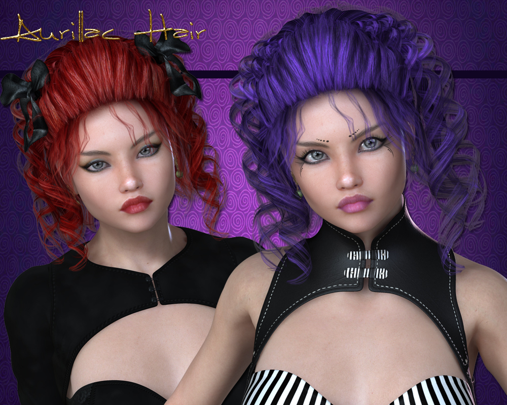 Aurillac Hair for V4 and G1, G2 by N/A