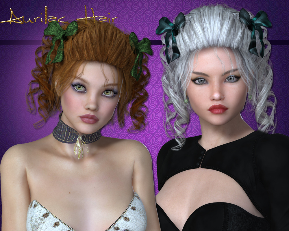 Aurillac Hair for V4 and G1, G2 by N/A