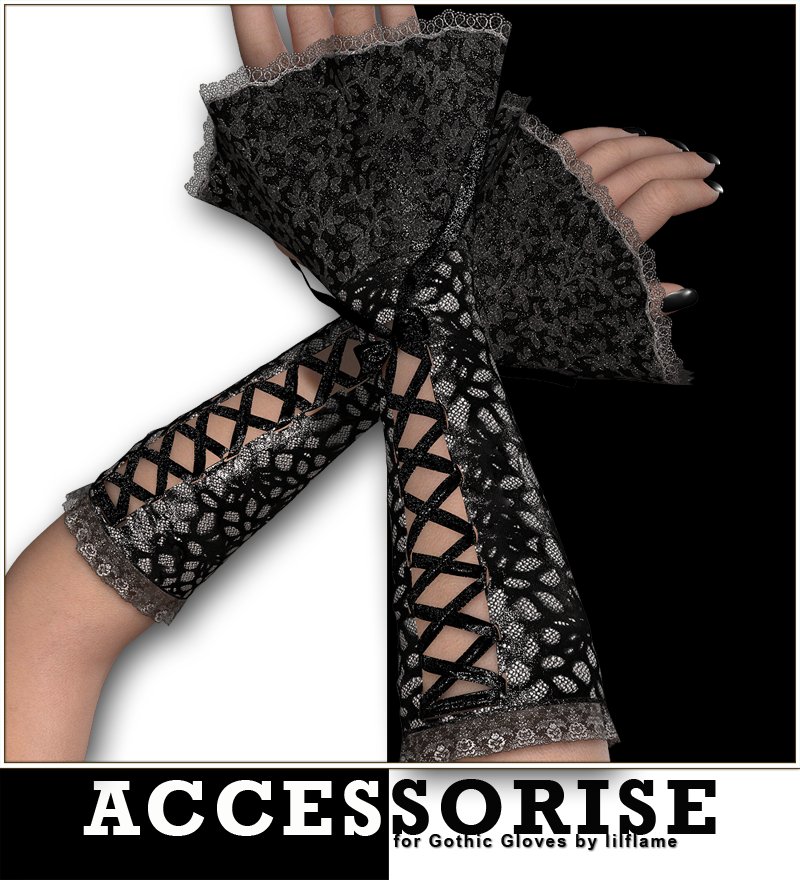 Accessorize 01: Gothic Gloves by N/A