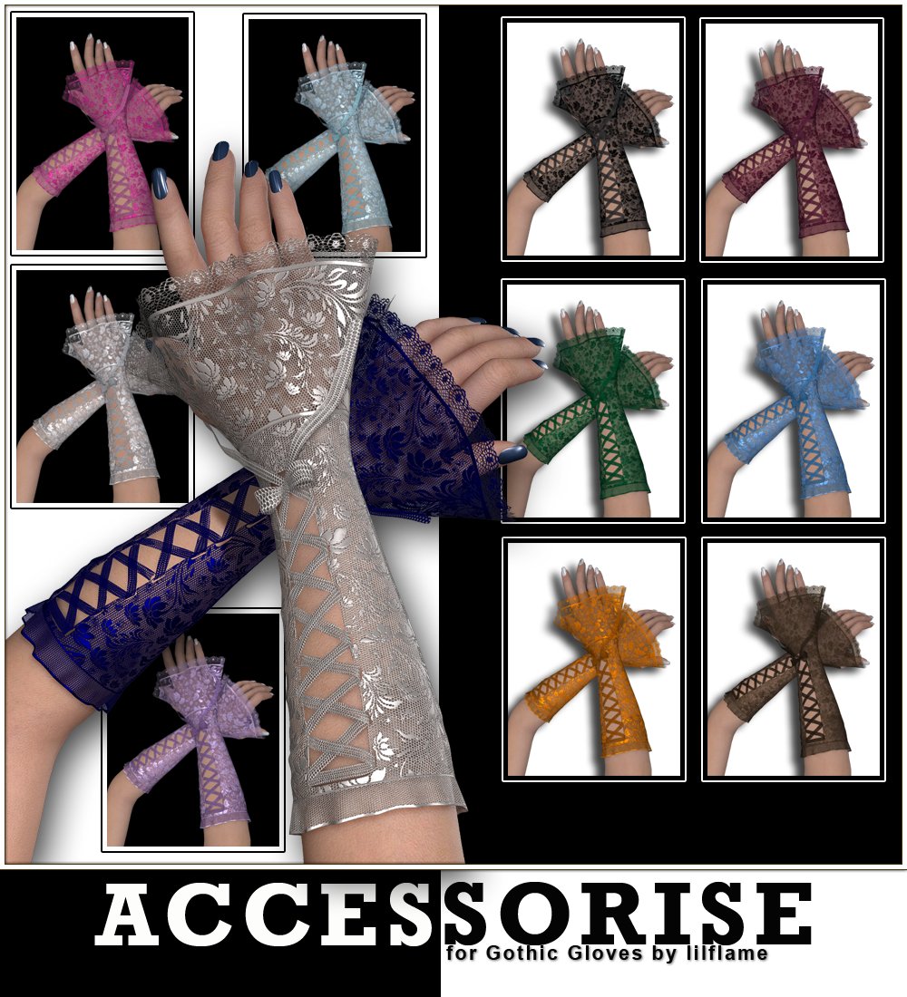Accessorize 01: Gothic Gloves by N/A
