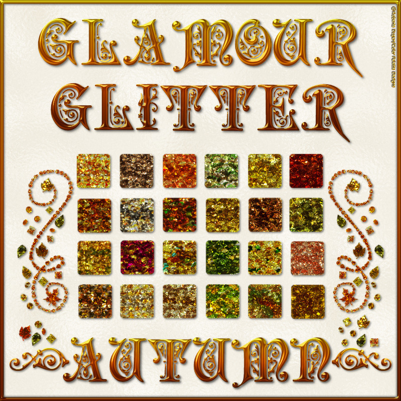 BLING! GLAMOUR GLITTER-AUTUMN Layer Styles by N/A