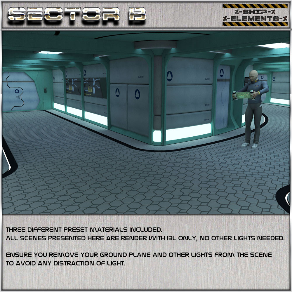 Ship Elements B1: Hallway Construction Set by N/A