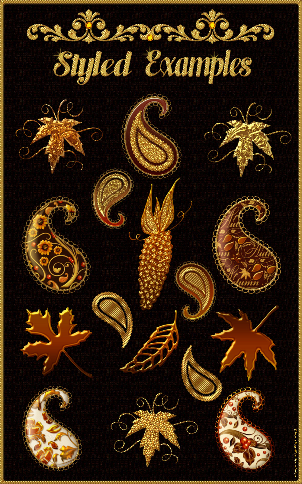 Gilded Autumn Layer Styles by N/A